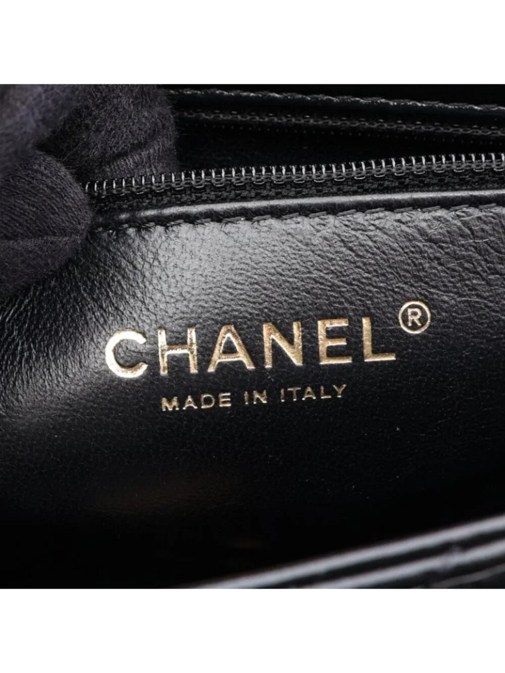 Chanel Shoulder Bag Quilted Top Handle Black Lambskin Top 2-Way Chain